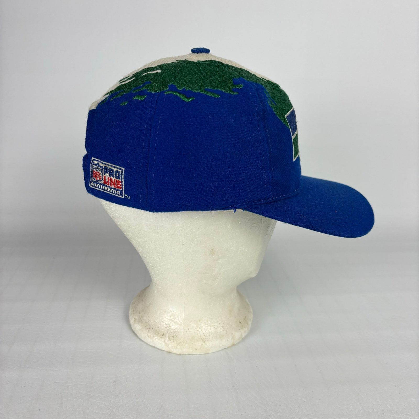 Logo Athletic VTG Seattle Seahawks Splash Logo Athletic Pro Line Snapback Size ONE SIZE - 3 Thumbnail