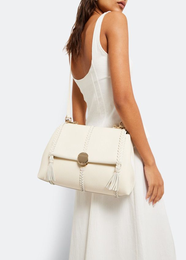 Chloe o1loc1c1024 Size: OS / Penelope Medium Shoulder in White Size ONE SIZE - 3 Thumbnail
