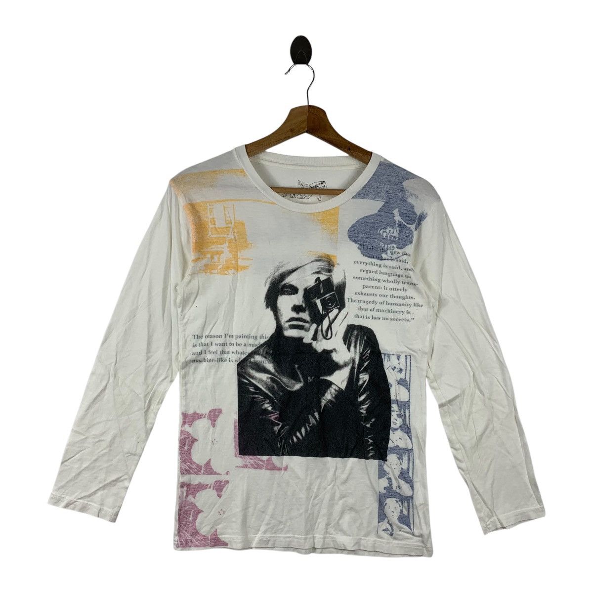hysteric glamour andy warhol ロンT S Andy Warhol Andy Warhol X Hysteric Glamour Long Sleeve Shirt | Grailed