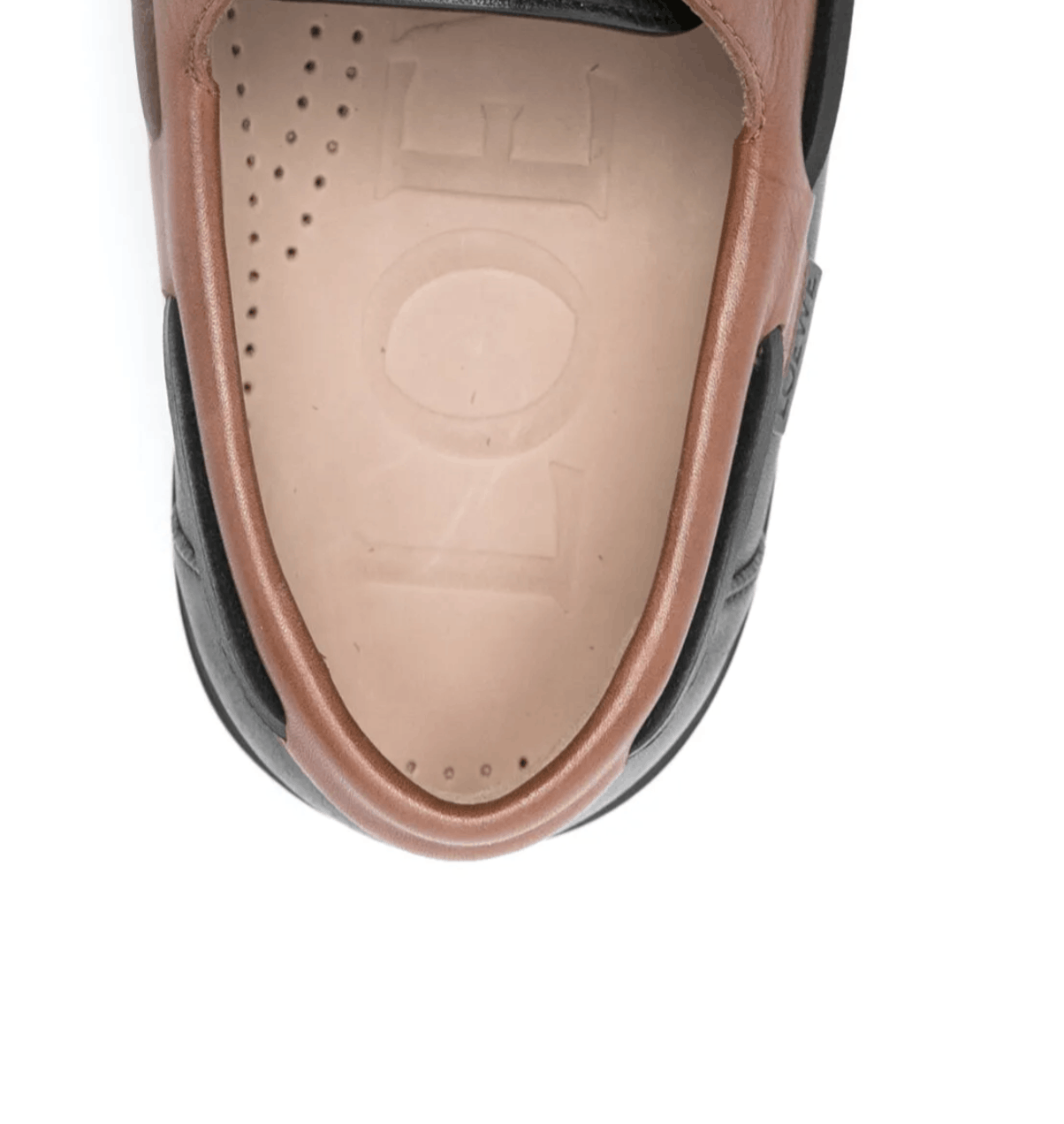 Loewe Loewe Campo Boat Shoe Carame and Black Leather Size US 12 / EU 45 - 6 Thumbnail