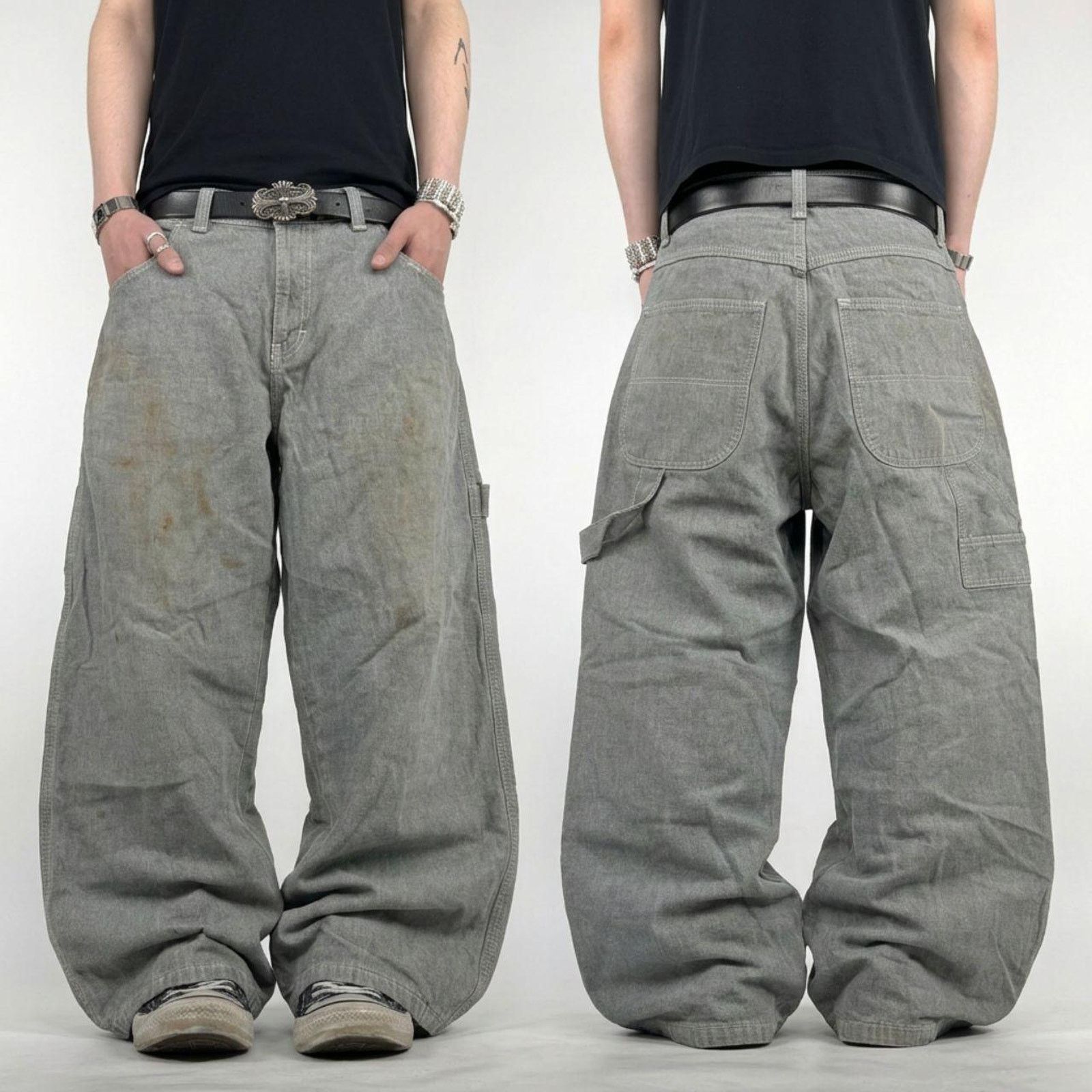 Vintage y2k archive skater baggy wide leg grunge cyber jeans