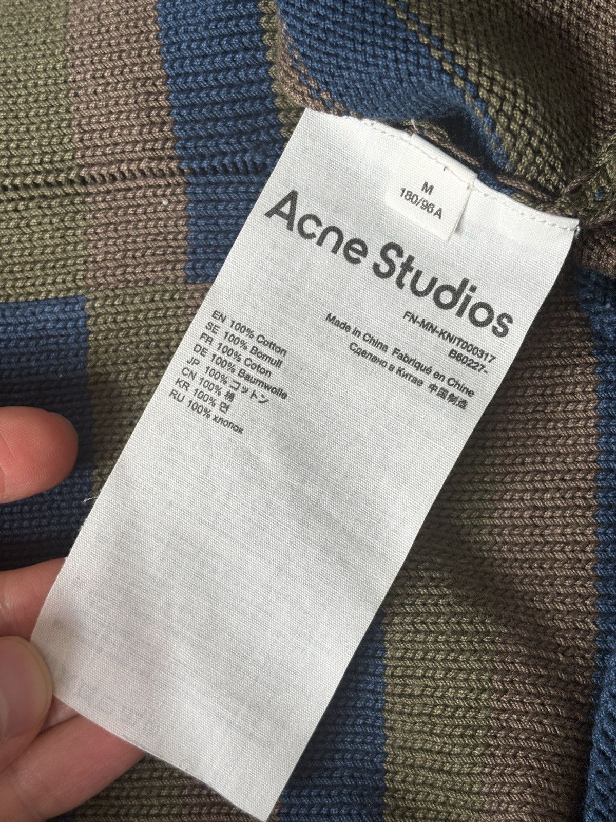 Acne Studios Acne Studios Knit Distressed Polo Size US M / EU 48-50 / 2 - 7 Thumbnail
