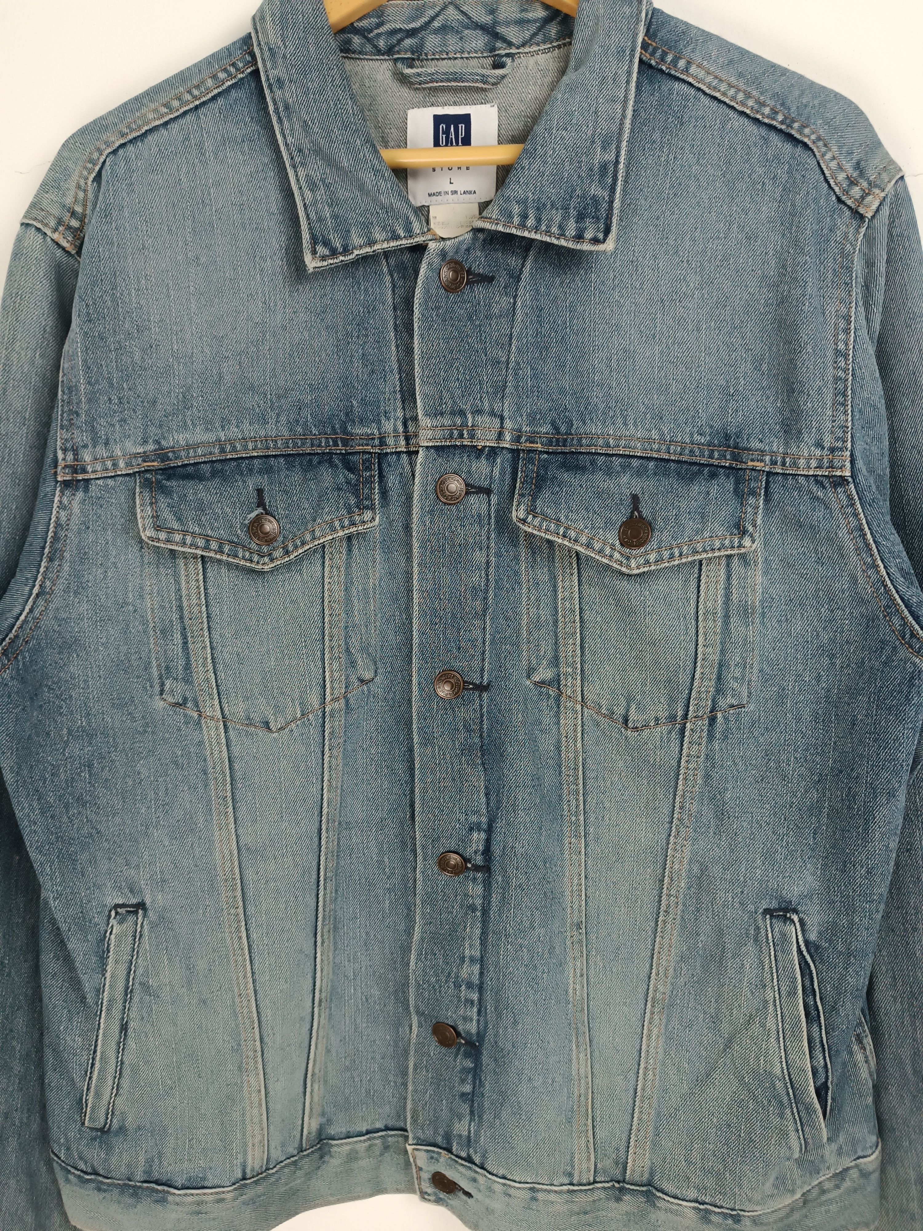 Gap VINTAGE FADES GAP DENIM JACKET GRUNGE PUNK METAL STYLE Size US L / EU 52-54 / 3 - 7 Thumbnail