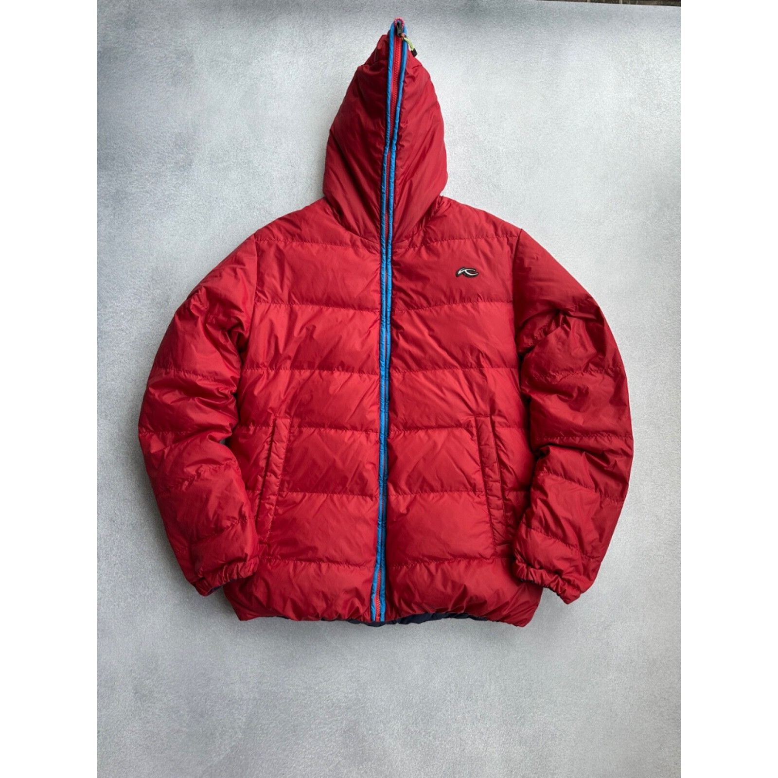 KJUS VTG Kjus Reversible Down Puffer Jacket Red / Navy Size US M / EU 48-50 / 2 - 6 Thumbnail