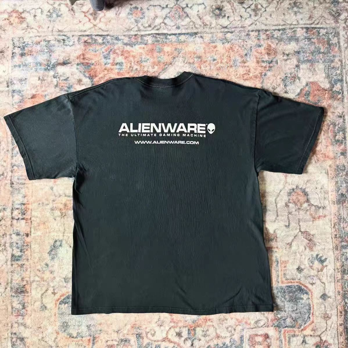 Vintage Black retro alien print cotton t-shirt Size US M / EU 48-50 / 2 - 2 Thumbnail