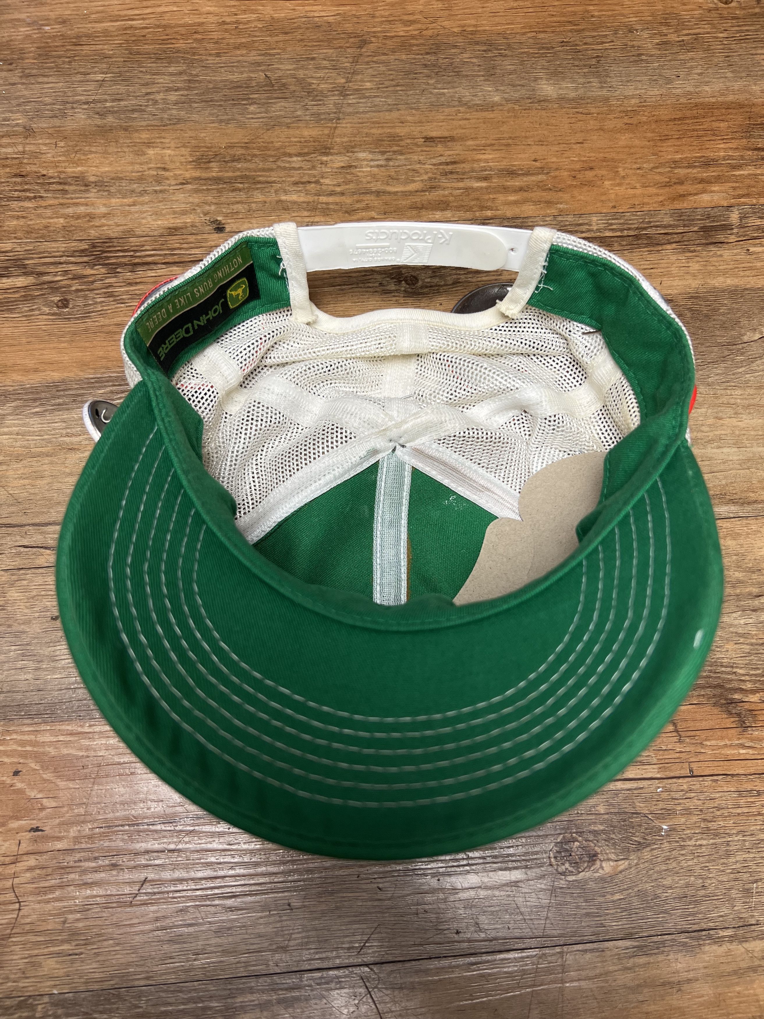 John Deere Vintage John Deere Green + White 6 Panel Snapback Hat w Pins Size ONE SIZE - 5 Thumbnail