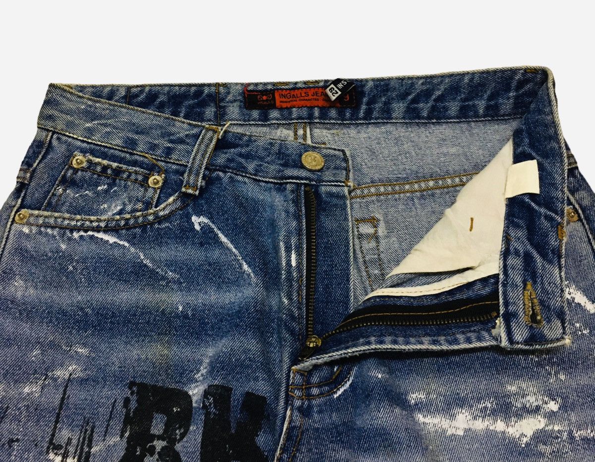 14th Addiction Very Rare Design Vintage Japanese Brand Ingalls Jeans 1990s Size US 29 - 6 Thumbnail