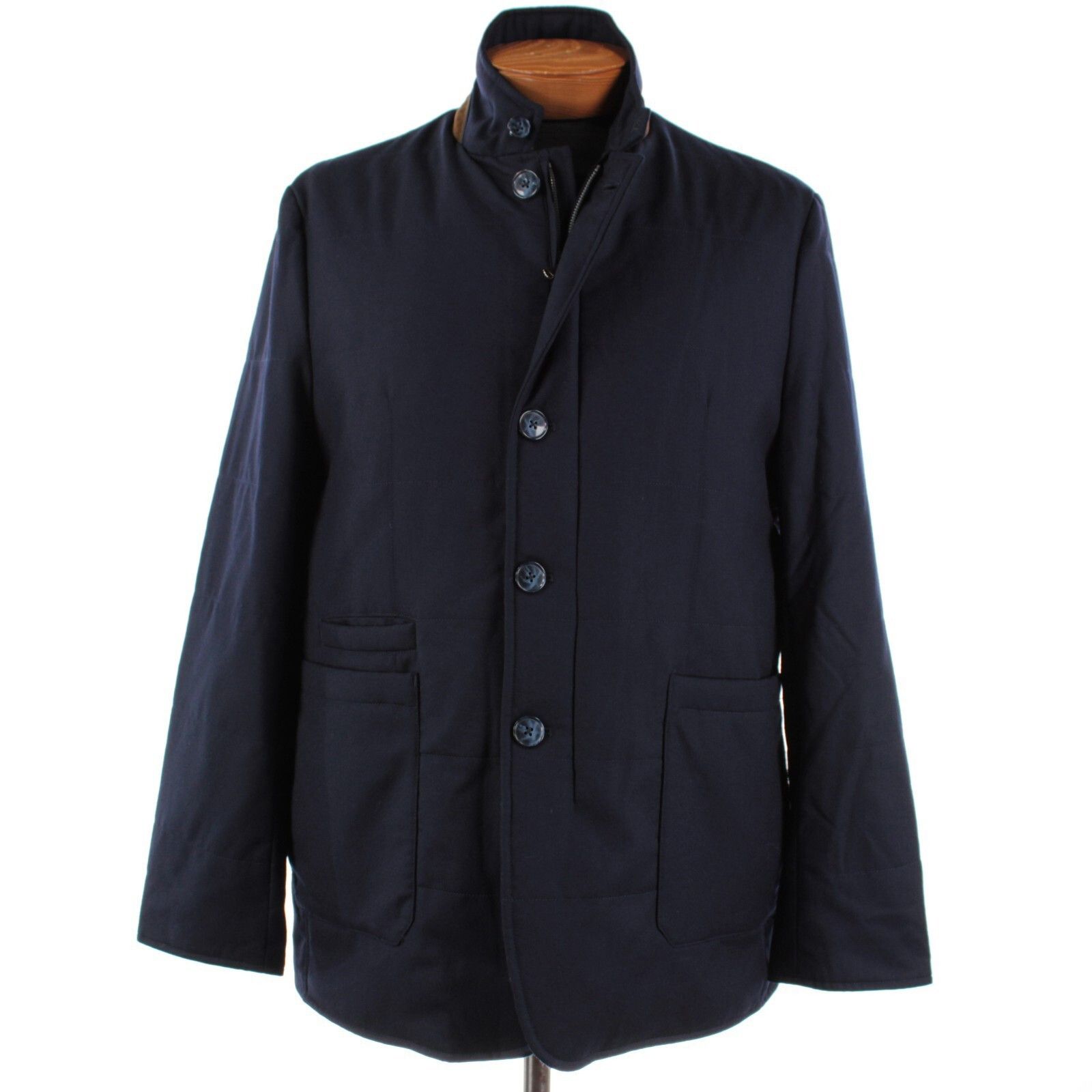 Zanella Zanella Coat Size XL US In Blue Wool Size US XL / EU 56 / 4 - 1 Thumbnail