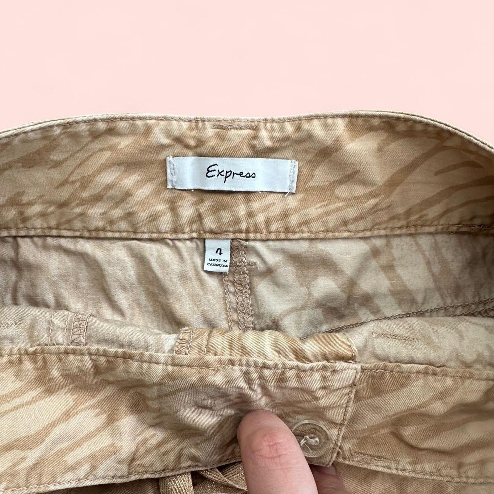 Express Tan and brown express skirt Size 27" / US 4 / IT 40 - 4 Thumbnail