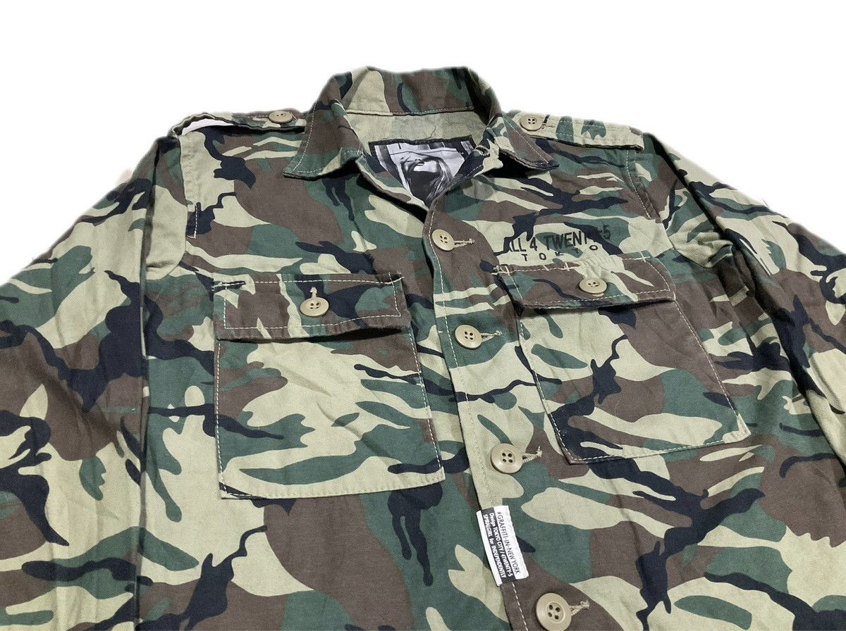 Hysteric Glamour × Japanese Brand × Seditionaries 🔥Sick Y2K Spiral Girl Camo Cropped Jacket Size US M / EU 48-50 / 2 - 1 Thumbnail