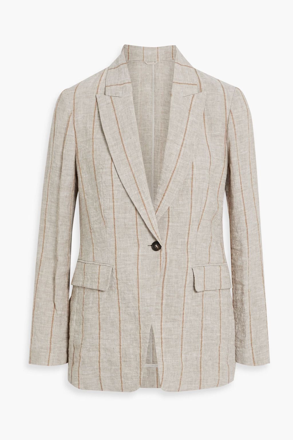 image of Brunello Cucinelli O1W1Db10524 Jacket In Grey, Women's (Size Large)