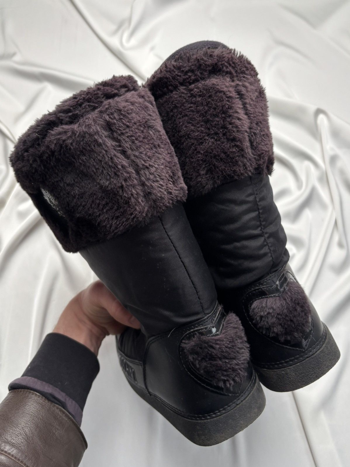 Love Moschino × Moschino Love Moschino black gothic moon boots Size US 8 / IT 38 - 8 Thumbnail