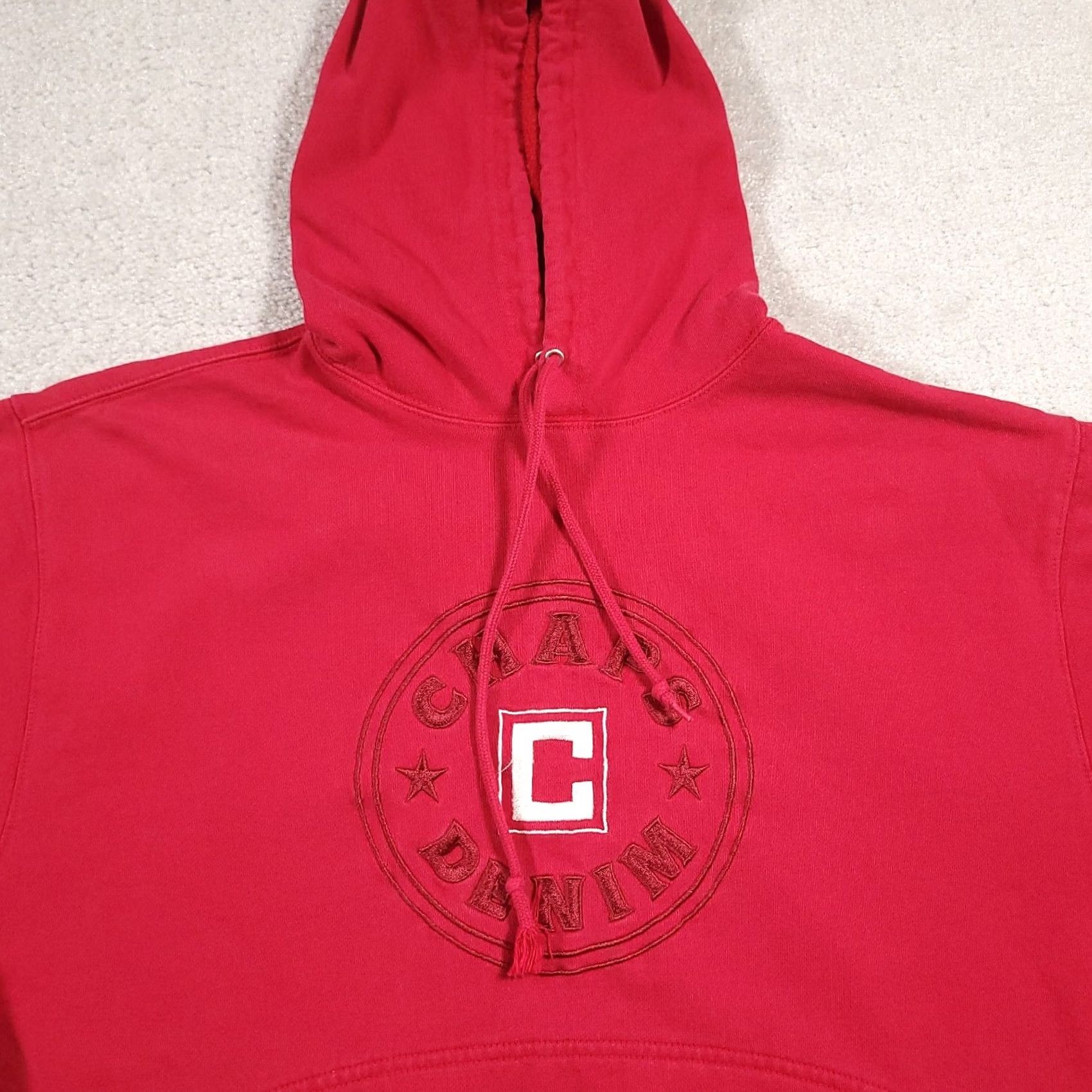 Chaps Chaps Denim Mens L Red Logo Embroidered Pullover Hoodie Sweatshirt Shirt Size US L / EU 52-54 / 3 - 3 Thumbnail