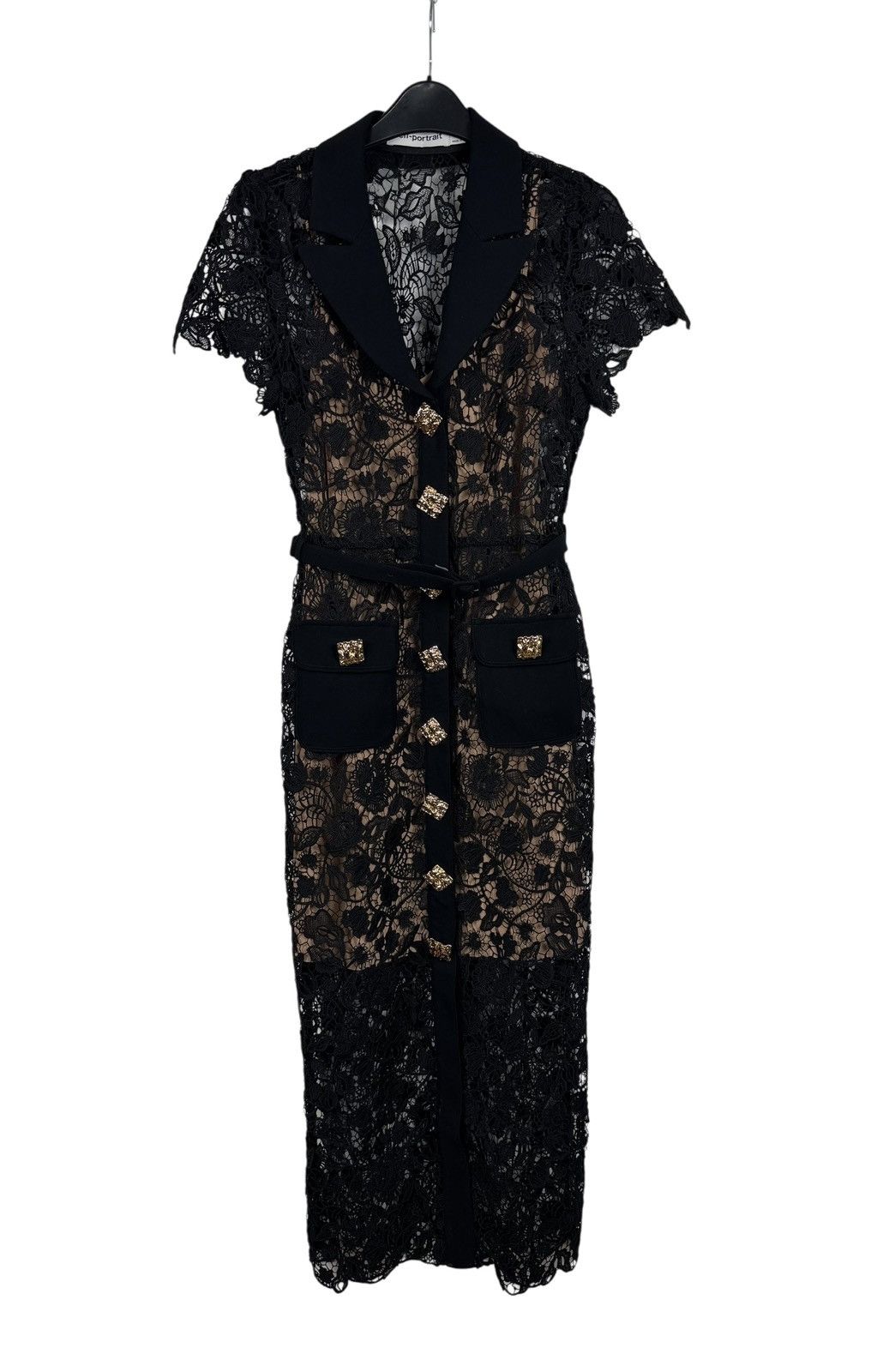 Self-Portrait Self-Portrait Magnolia Lace Dress Maxi Button Up size UK8 Size S / US 4 / IT 40 - 13 Thumbnail