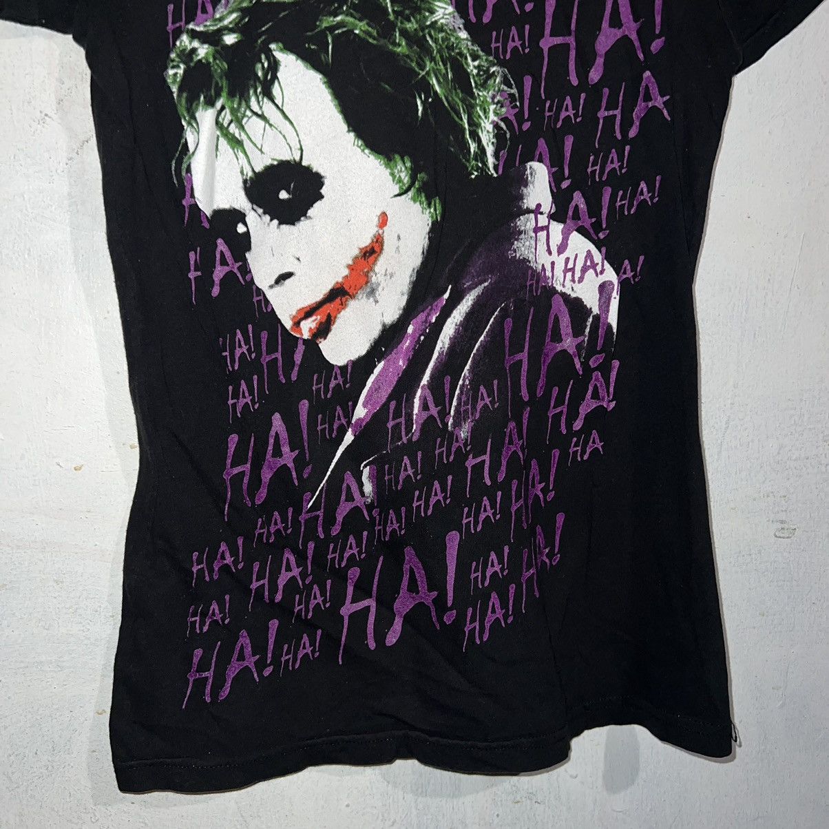 DC Comics × Vintage Dark Knight Joker Hahaha Heath Ledger T-Shirt Size M / US 6-8 / IT 42-44 - 4 Thumbnail