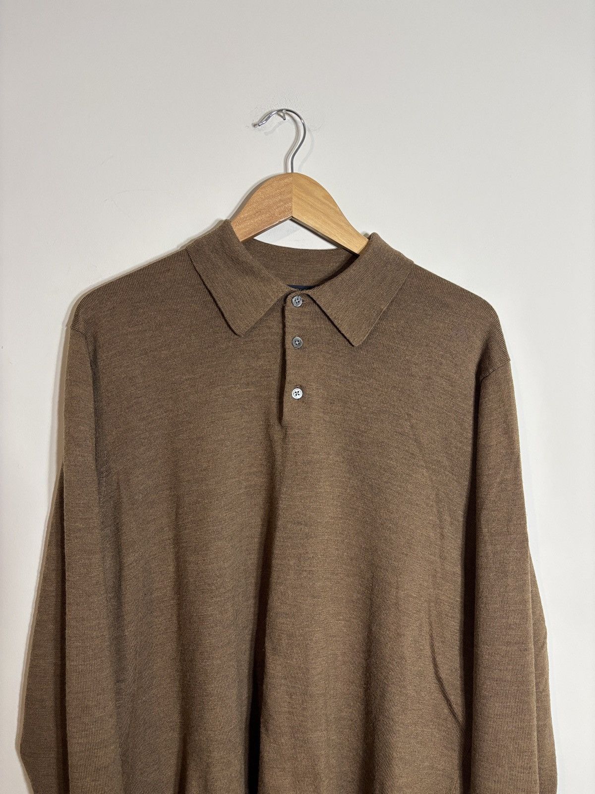 Brooks Brothers Brooks Brothers 346 Merino Wool Rugby Polo Sweater XL Size US XL / EU 56 / 4 - 1 Thumbnail