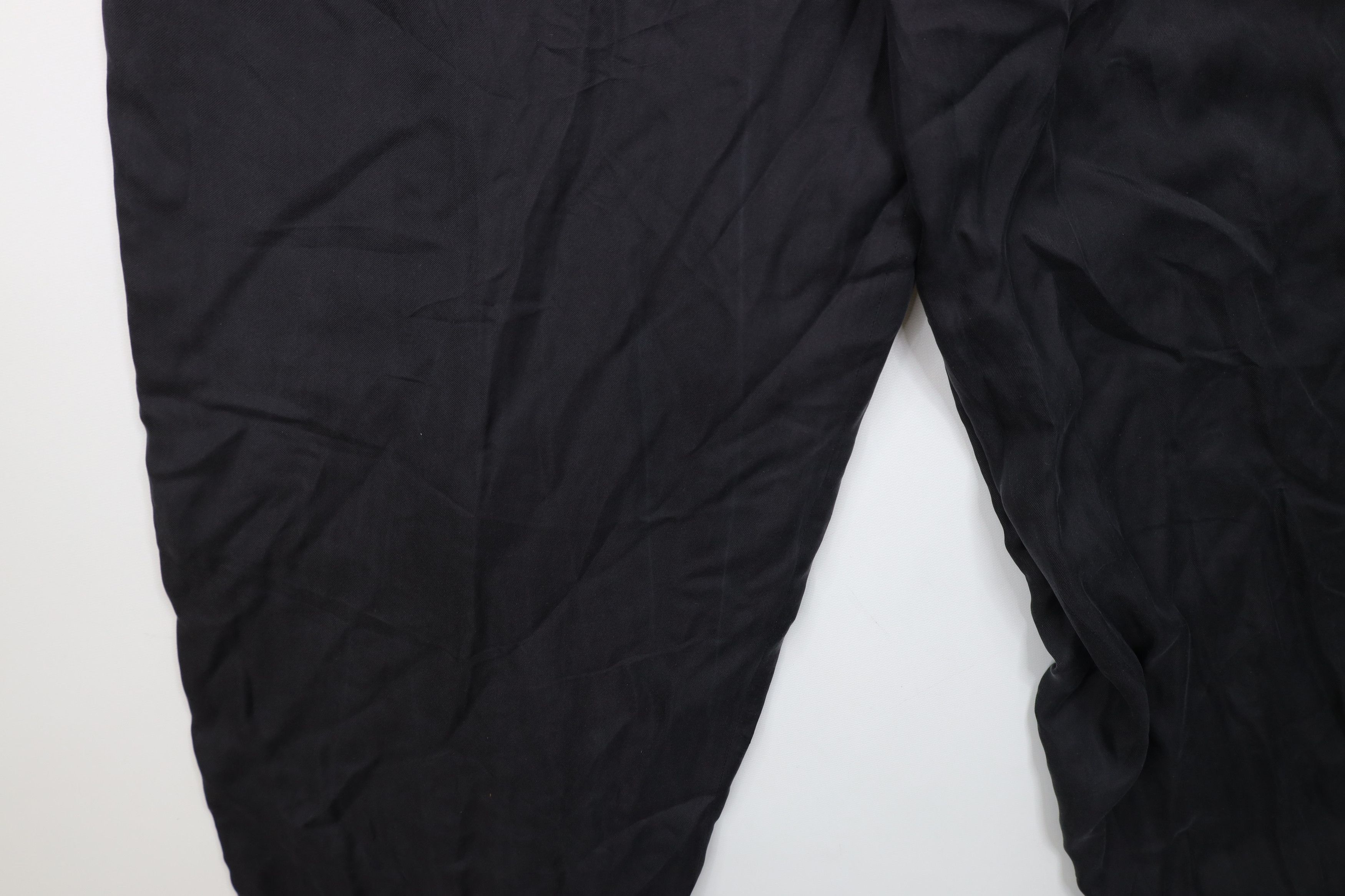 Vintage Deadstock Vintage 90s Streetwear Relaxed Fit Pants Black Size US 32 / EU 48 - 5 Thumbnail