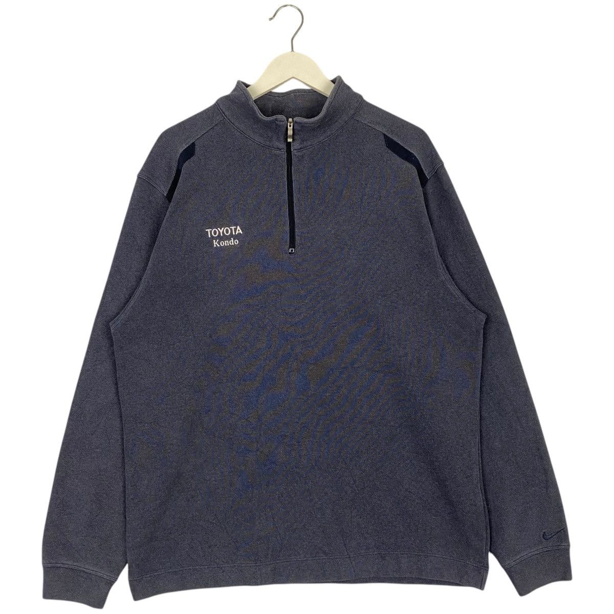Nike × Vintage Vintage Nike Golf Quarter Zip Sweatshirt Blue Stones Size US M / EU 48-50 / 2 - 1 Thumbnail