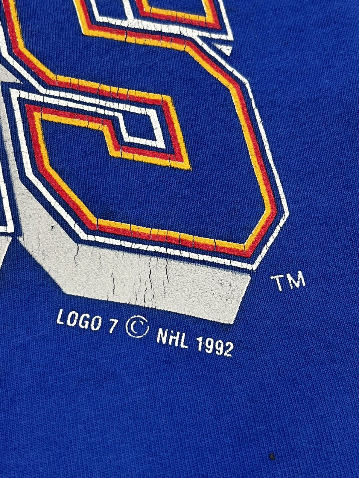 Logo 7 Vintage 90s St Louis Blues Tee Size US M / EU 48-50 / 2 - 2 Thumbnail
