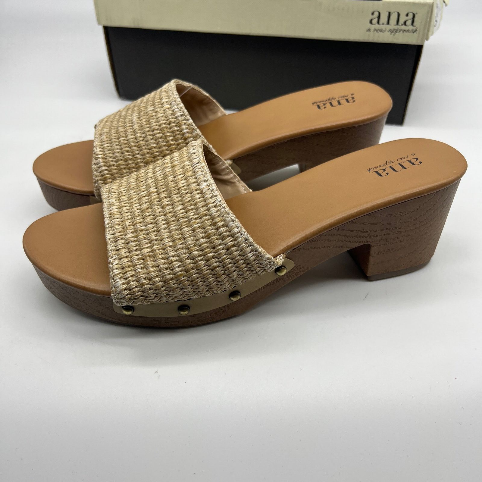Other a.n.a. Women Shoes Robinson Casual Heel Natural Color Size 9 Size US 9 / IT 39 - 2 Thumbnail