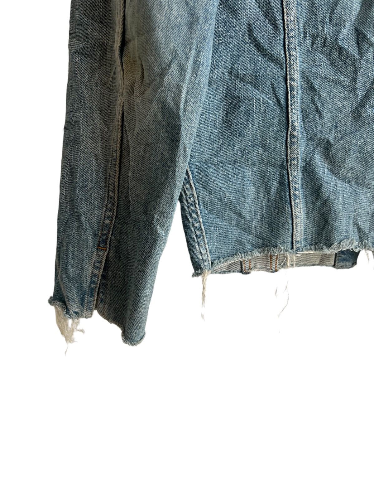 PHENOMENON 2019 Runway Phenomenon Cuff Collar Distress Denim Jacket Size US M / EU 48-50 / 2 - 9 Thumbnail