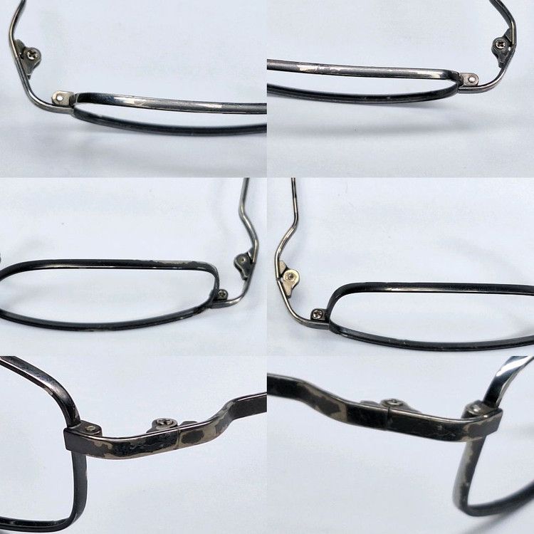 Other VINTAGE Cross Roads by Sanko Kogaku GUMMETAL Glasses Frame Size ONE SIZE - 7 Thumbnail