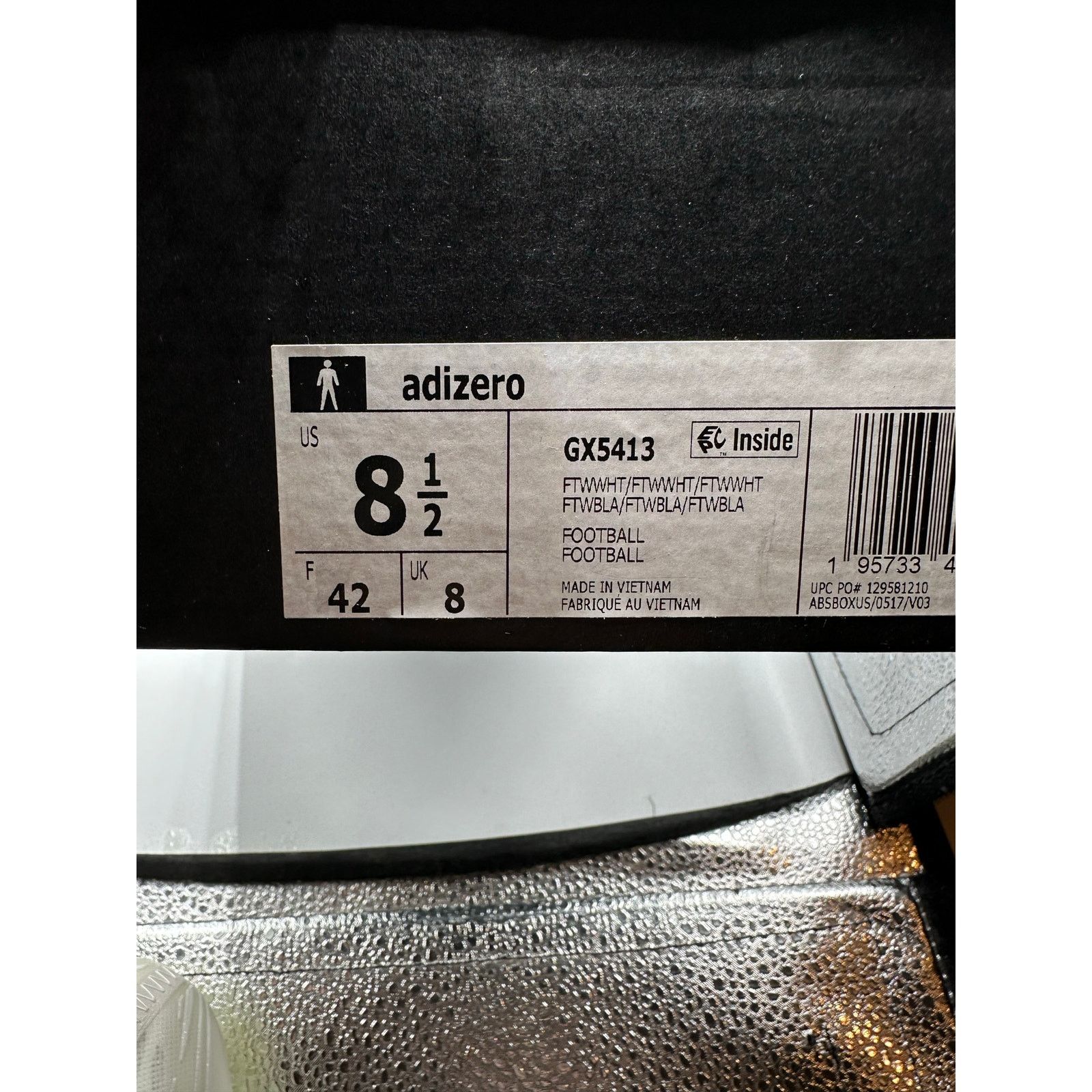 Adidas Adidas Adizero Cleats “Triple White” Defect size 8.5 men’s Size US 8.5 / EU 41-42 - 7 Thumbnail