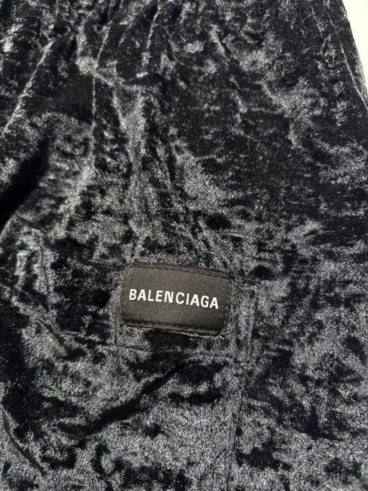Balenciaga BALENCIAGA CRUSHED VELOUR WIDE LEG PANTS Size 25" / US 0 / IT 36 - 5 Thumbnail