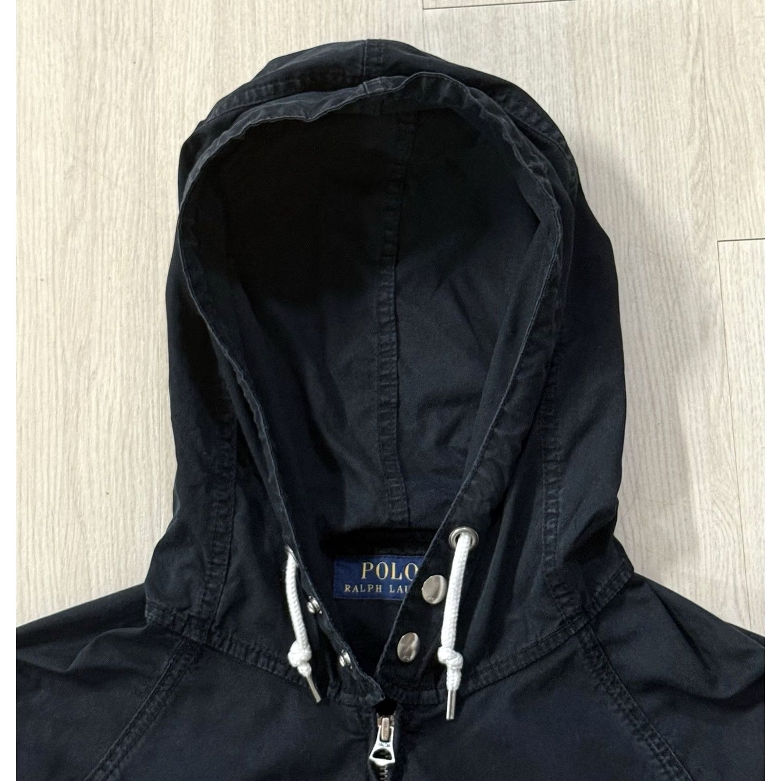 Ralph Lauren Polo Ralph Lauren Jacket Windbreaker Hooded XL Men's Cotton-Blend Softshell Zip Snap Drawstring Logo Black 319774 Size US XL / EU 56 / 4 - 5 Thumbnail