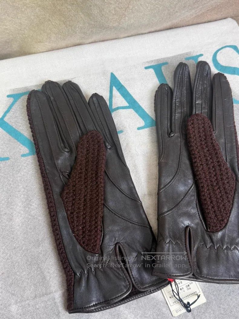 Dries Van Noten Dries Van Noten Patchwork Sheepskin Gloves Size ONE SIZE - 2 Thumbnail