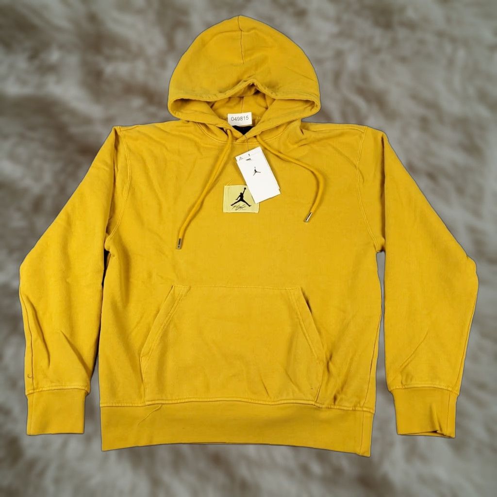 Jordan Brand Jordan Sweater Mens Size Small Yellow Jumpman Pullover Hoodie Long Sleeve Size US S / EU 44-46 / 1 - 1 Thumbnail