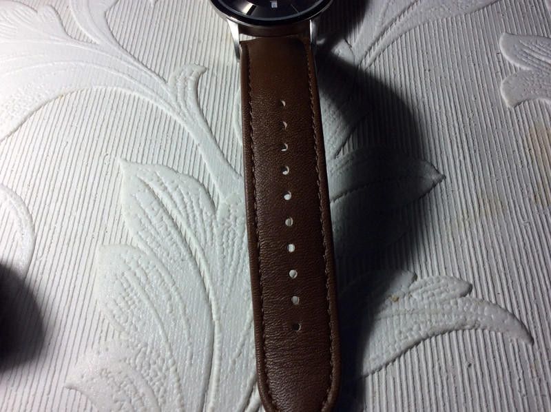 Emporio Armani Emporio Armani men's Silver dial brown leather strap watch Size ONE SIZE - 8 Thumbnail