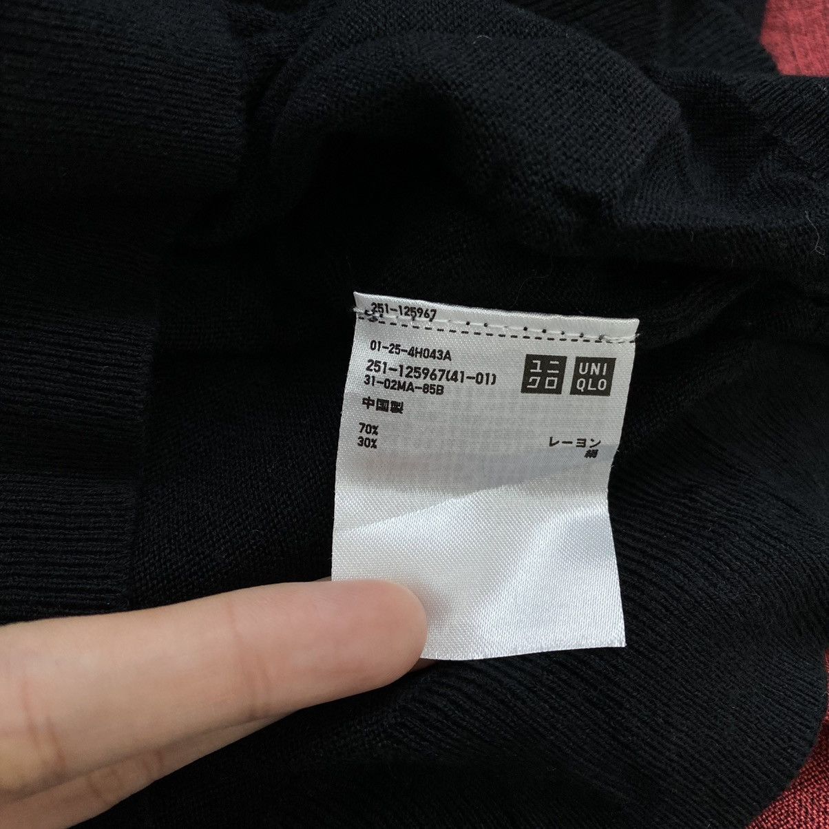 Uniqlo × Vintage Vintage INES De La FRESSANGE x Uniqlo Plain Black Sweatshirt Size L / US 10 / IT 46 - 5 Thumbnail