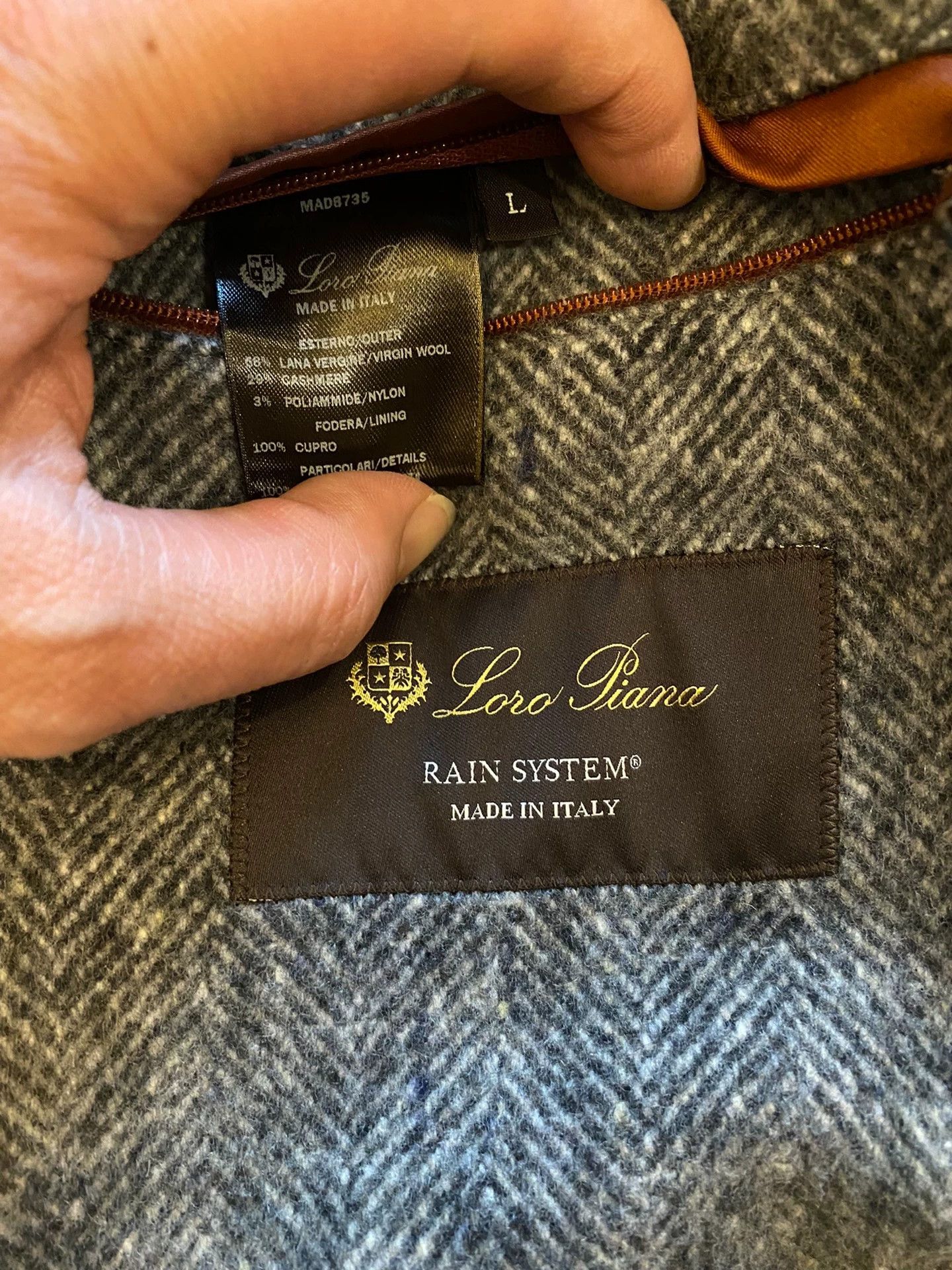 Loro Piana Loro Piana Men's Rain System® Cashmere Blend Coat L Size US L / EU 52-54 / 3 - 8 Thumbnail