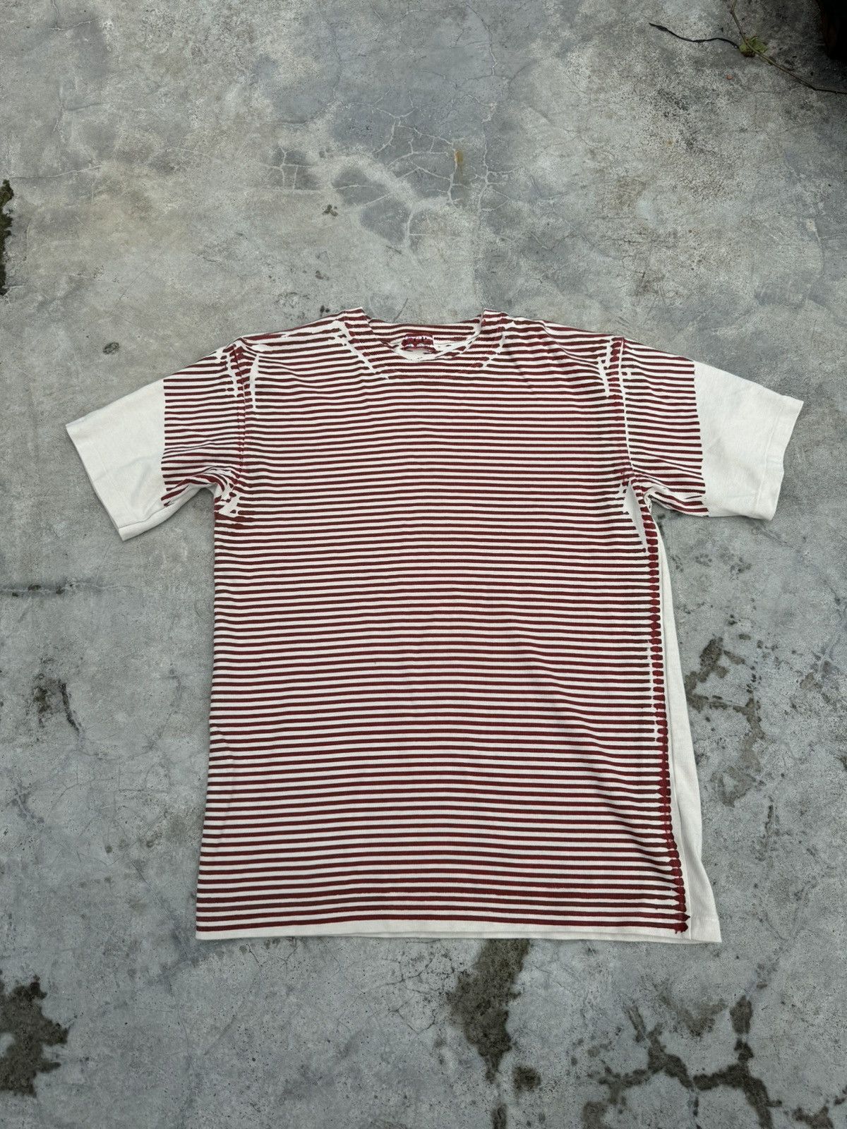 Boneville × C.P. Company × Stone Island Cp Company Mako Jersey Garment Dyed Stripe Size US M / EU 48-50 / 2 - 1 Thumbnail