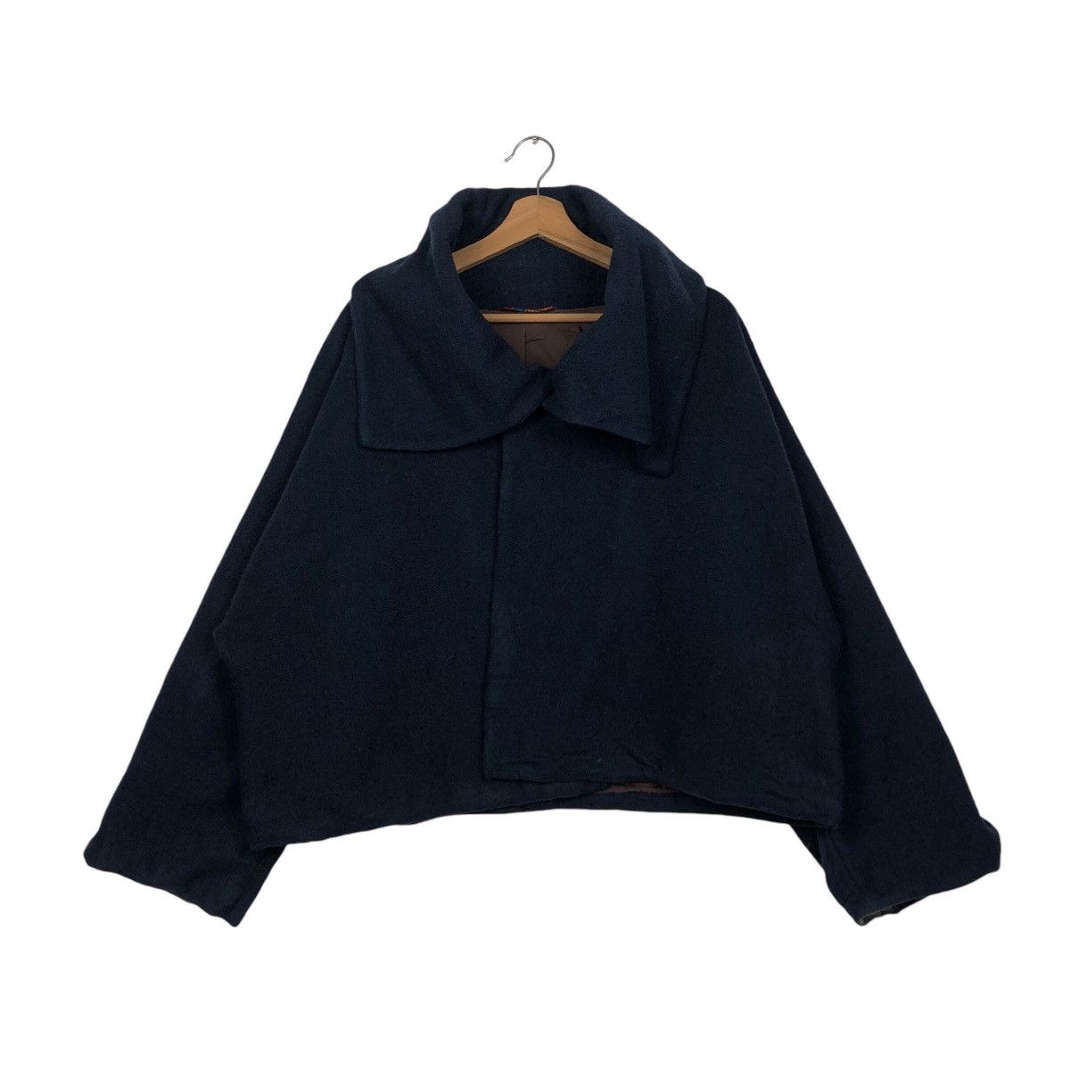 Japanese Brand × Vintage 📌Vintage Cropped Indigo Biker Jacket Blue Denim Size US M / EU 48-50 / 2 - 2 Thumbnail