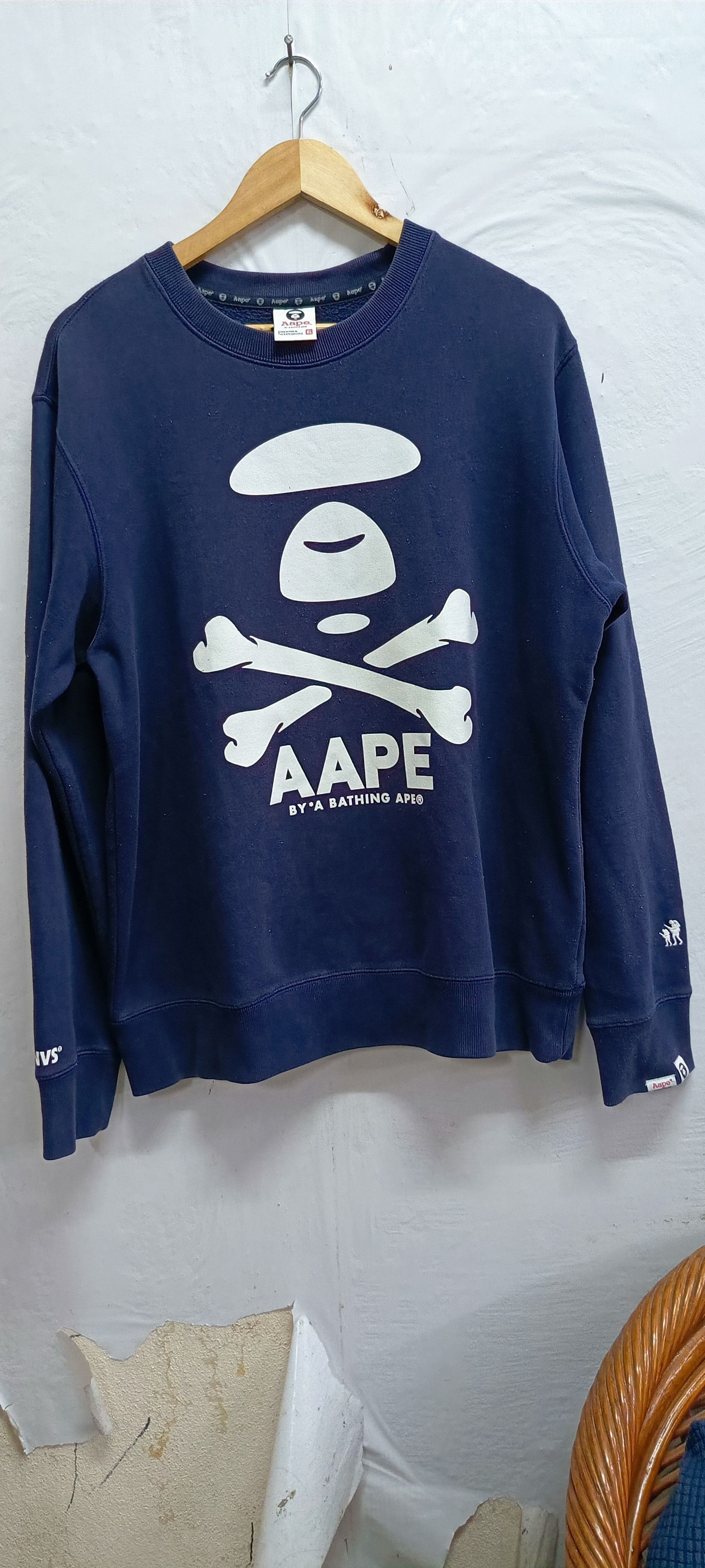 Aape Sweashirts Big Logo BY* A BATHING APE Size US XL / EU 56 / 4 - 1 Thumbnail