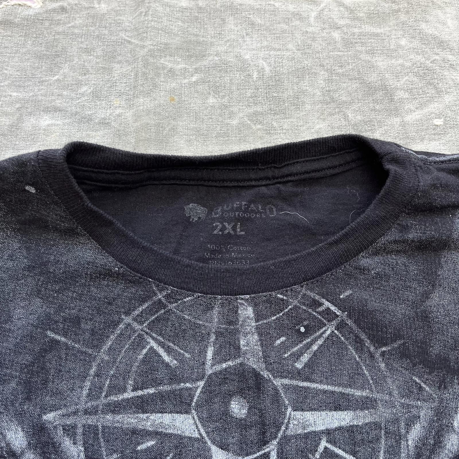 Vintage Vintage Y2K AOP Wolf Motorcycle Club Nature Astrology Shirt Size US XXL / EU 58 / 5 - 5 Thumbnail