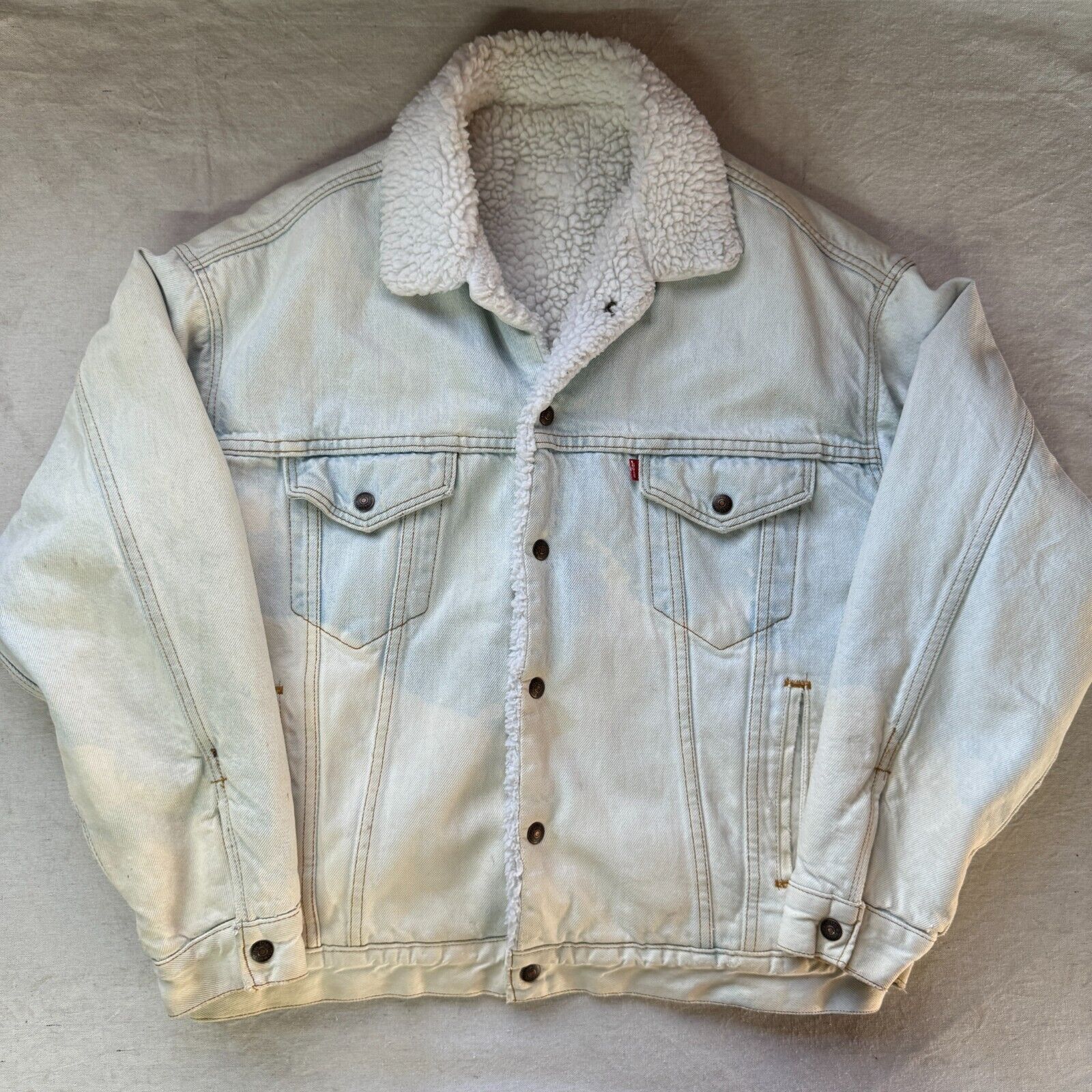 Levi's Vintage 90s Levis Sherpa Lined Denim Jean 527 70609 Jacket M Size US M / EU 48-50 / 2 - 1 Thumbnail