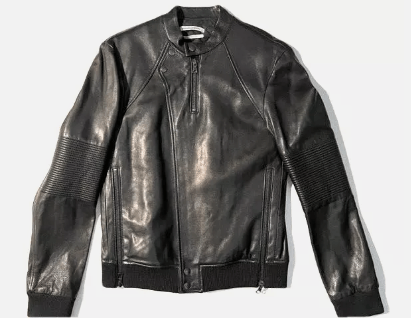 Public School PUBLIC SCHOOL Lambskin Leather Motorcycle Biker Racer Jacket Size US M / EU 48-50 / 2 - 1 Thumbnail