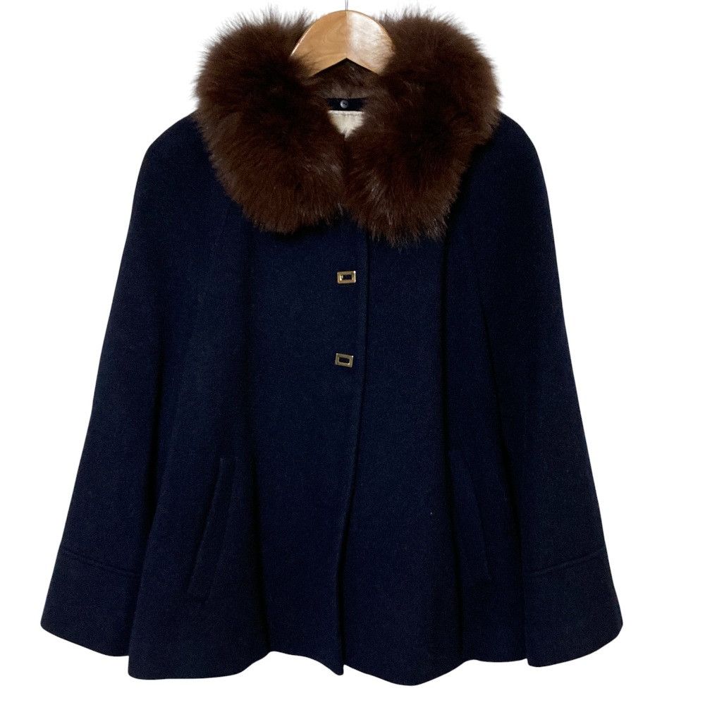 Other Apuweiser-riche Fox Fur Angora Blend Short Coat Fur Outerwear DUTY FREE for USA