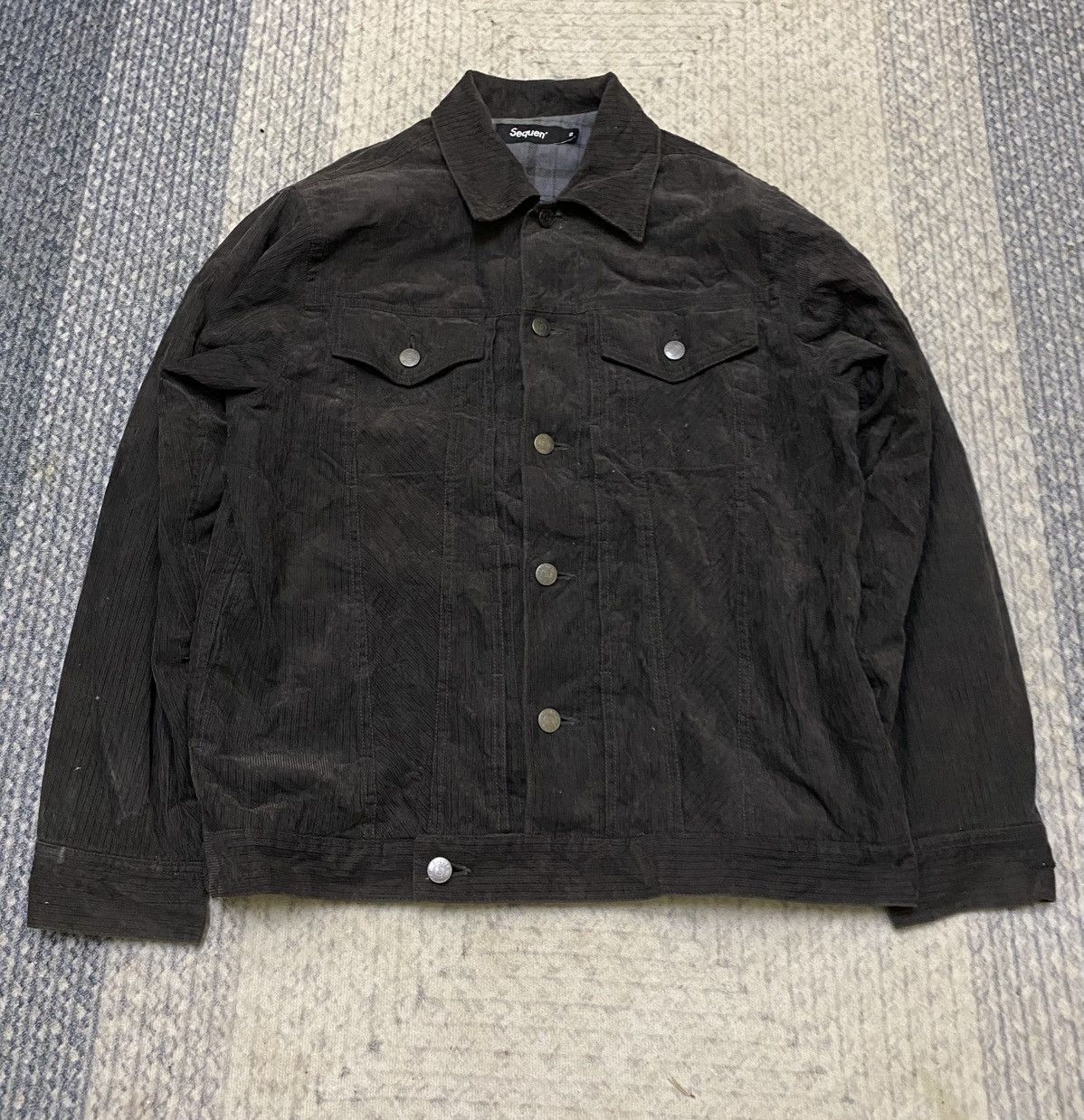 Japanese Brand SEQUEN CORDUROY TRUCKER JACKET Size US M / EU 48-50 / 2 - 2 Thumbnail