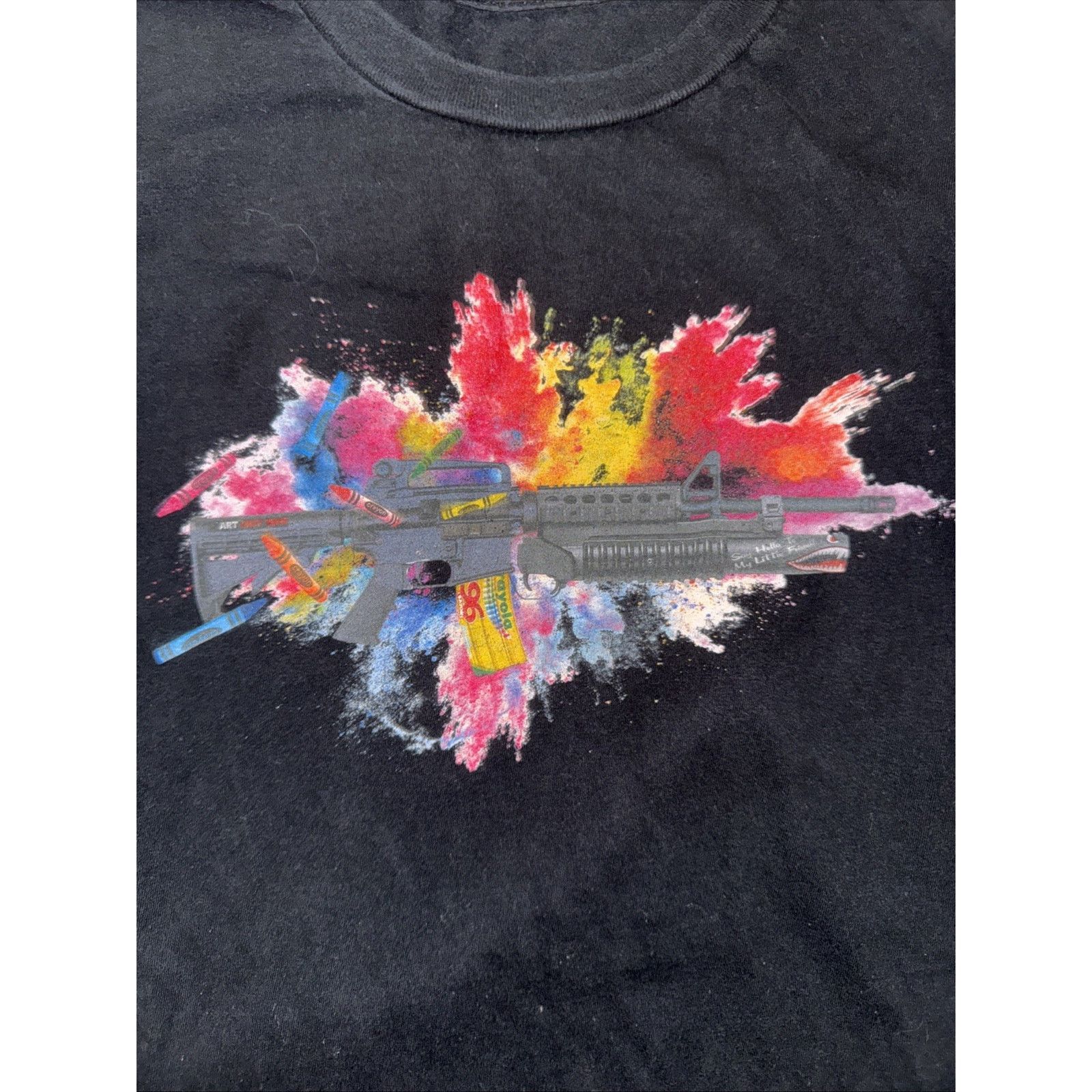 Band Tees × Vintage Mr.Brainwash Street Art Graffiti T-Shirt Black L 20x26 Size US L / EU 52-54 / 3 - 2 Thumbnail