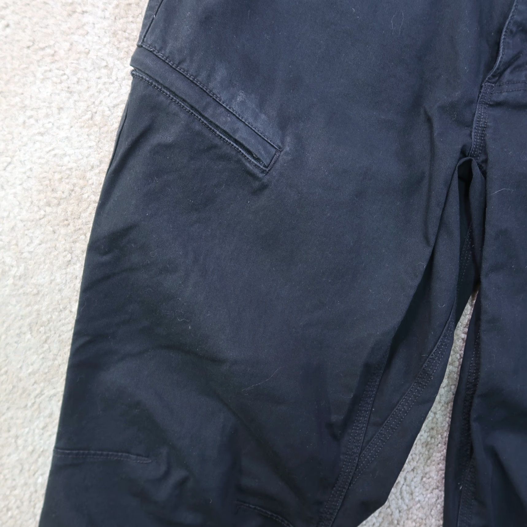 Vintage Duluth Trading Powercord Pants Men 34x32 Black Workwear Khakis 5-Pocket Regular Straight Belt Loops Size US 34 / EU 50 - 4 Thumbnail