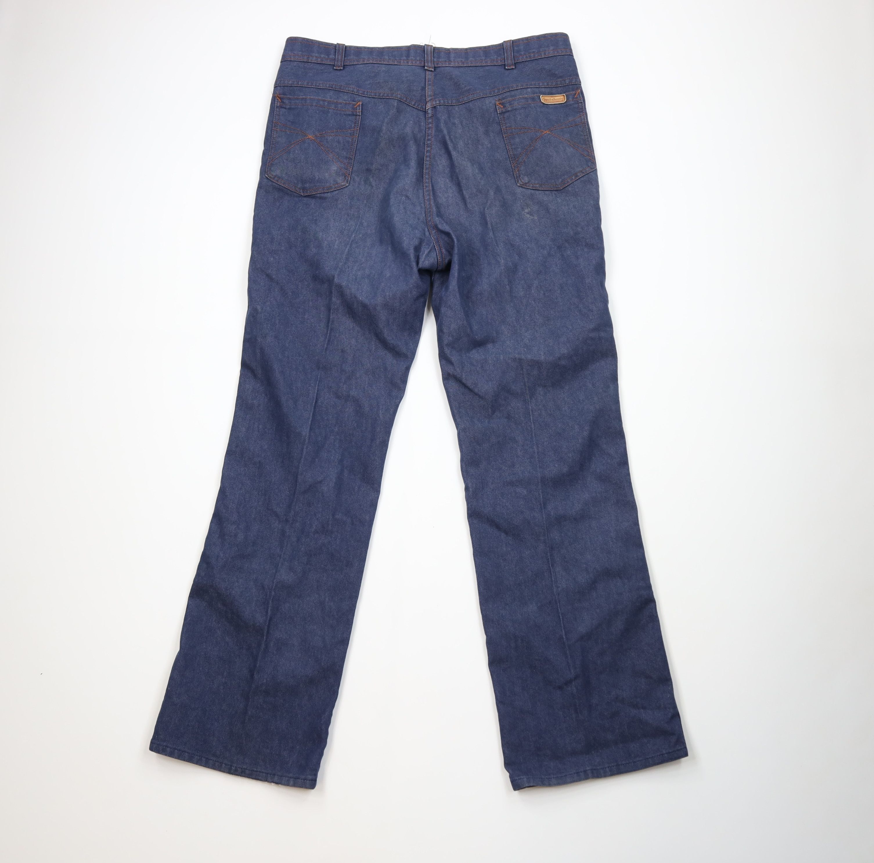 Vintage Vintage 70s Streetwear Wide Leg Bell Bottoms Denim Jeans USA Size US 38 / EU 54 - 8 Thumbnail