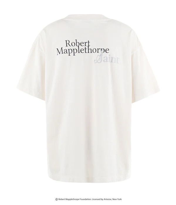 Saint Michael o1mle0326 Portrait Short Sleeve T-Shirt in White Size US XXL / EU 58 / 5 - 2 Thumbnail