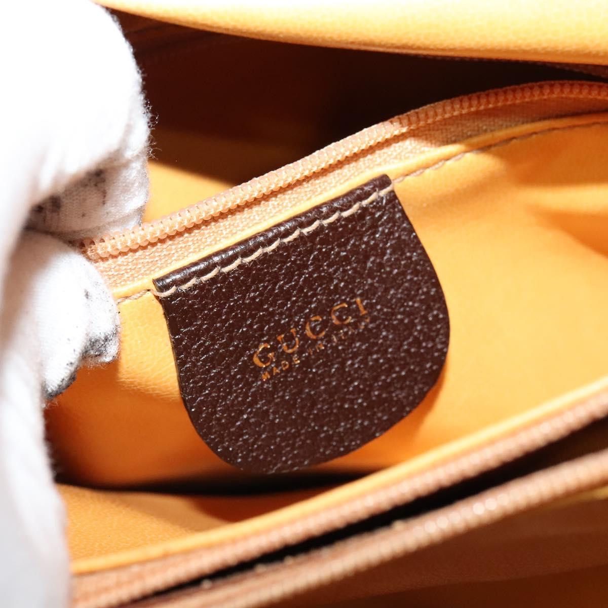 Gucci GUCCI Bamboo Hand Bag Leather Brown Gold Size ONE SIZE - 14 Thumbnail