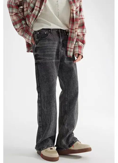 Japanese Brand Vintage street wash faded micro flare jeans Size US 34 / EU 50 - 7 Thumbnail