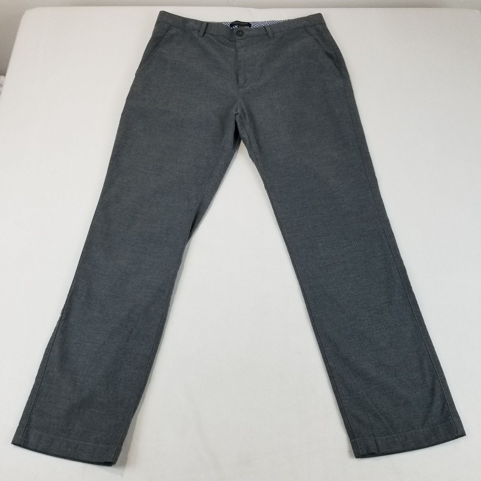 Banana Republic Banana Republic Kentfield Pants Mens 33x30 Herringbone Chino Size US 33 - 12 Thumbnail