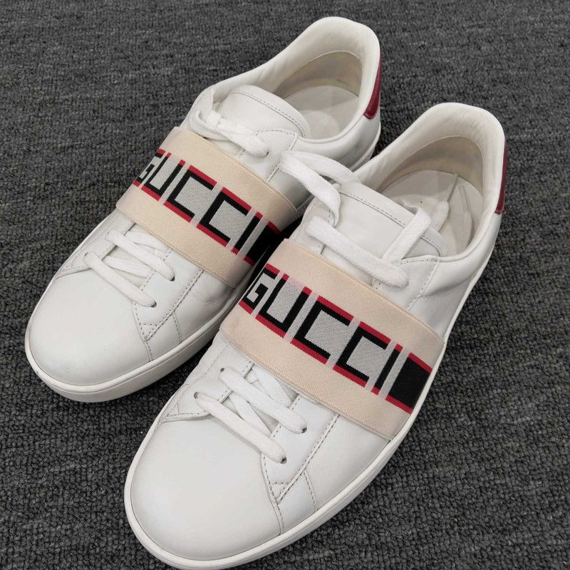 Gucci Gucci Ace Low-Top Fashion Sneakers for Men 0079 Size US 9 / EU 42 - 1 Thumbnail